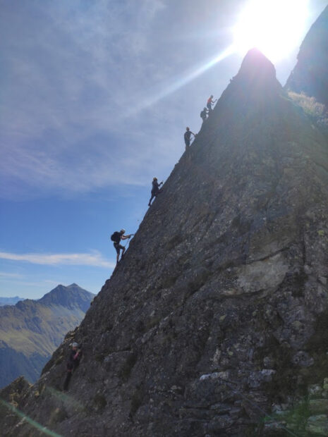 Vaude Schmugglersteig Klettersteig – 1. část – ferrata na vrchol