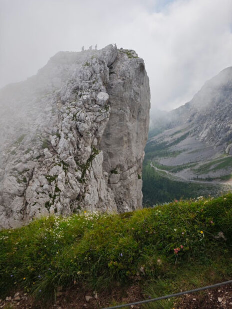 Ostgrat Klettersteig na Winkelturm a Torre Clampil