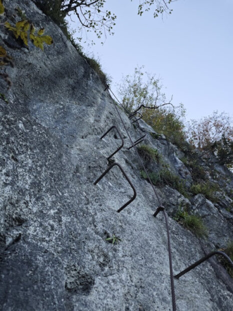 Brustwand Übungsklettersteig Kleefeld